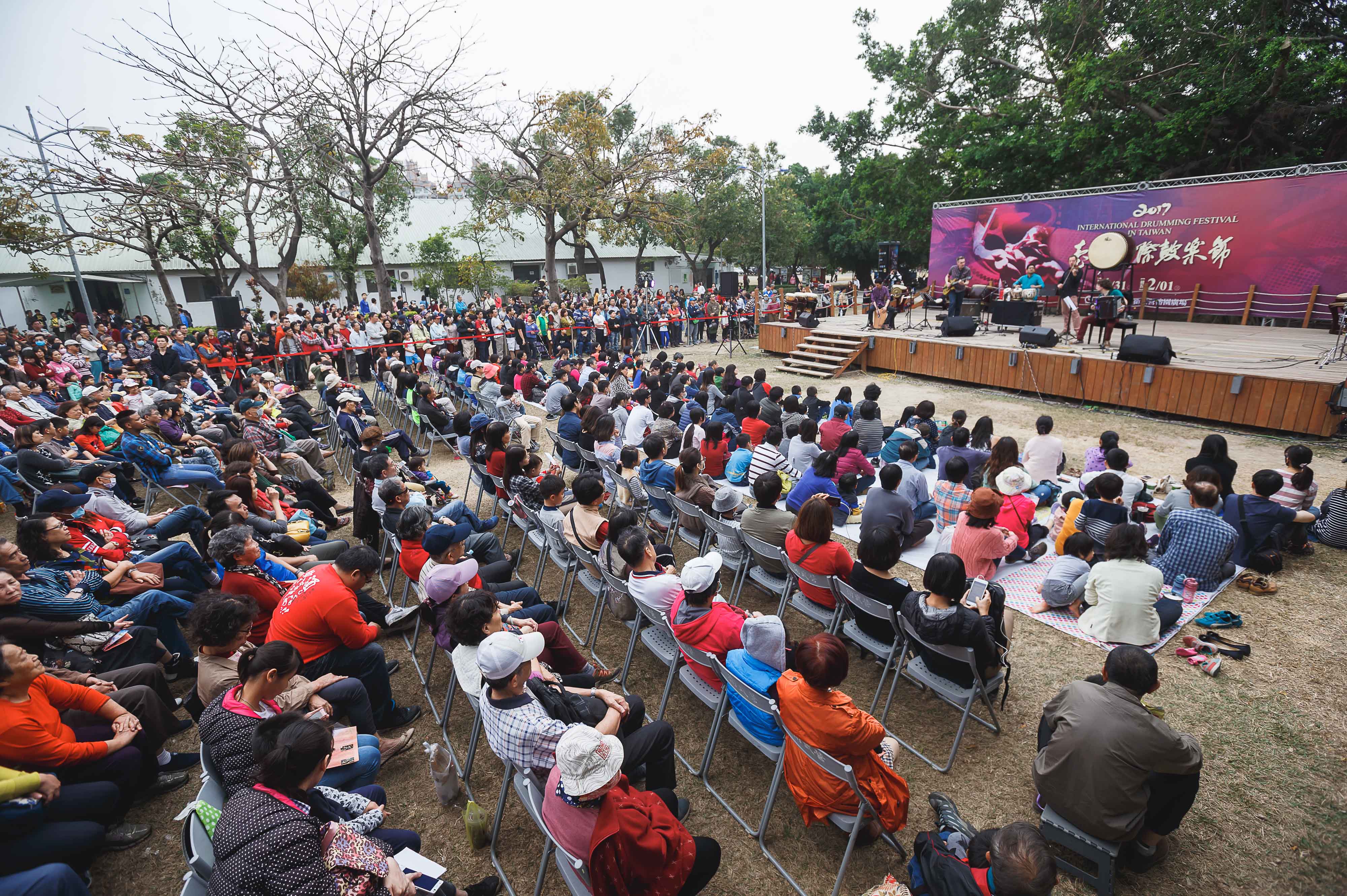 照片：臺灣國際鼓樂節群眾滿座看演出