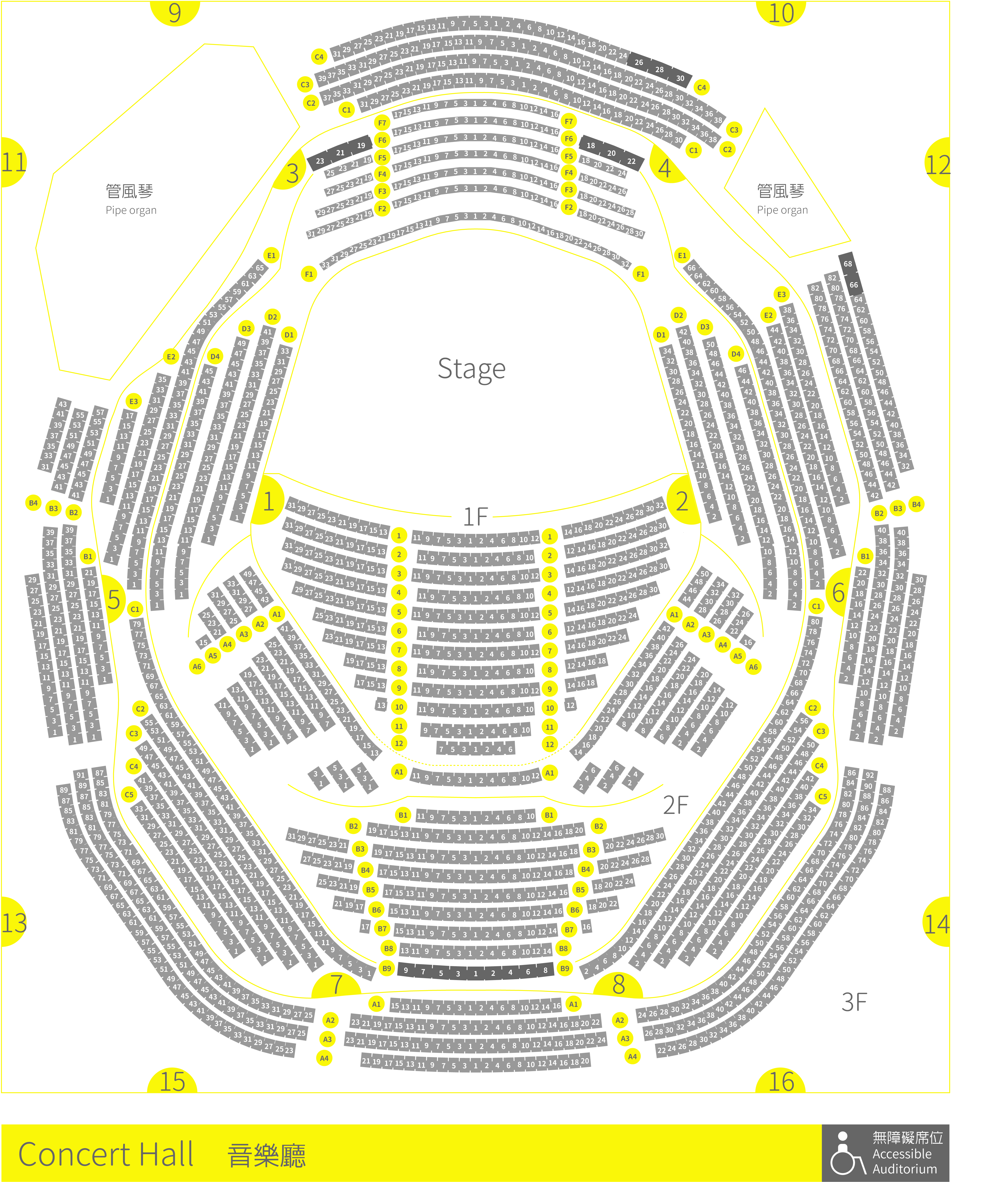 Seating Plan:Concert Hall